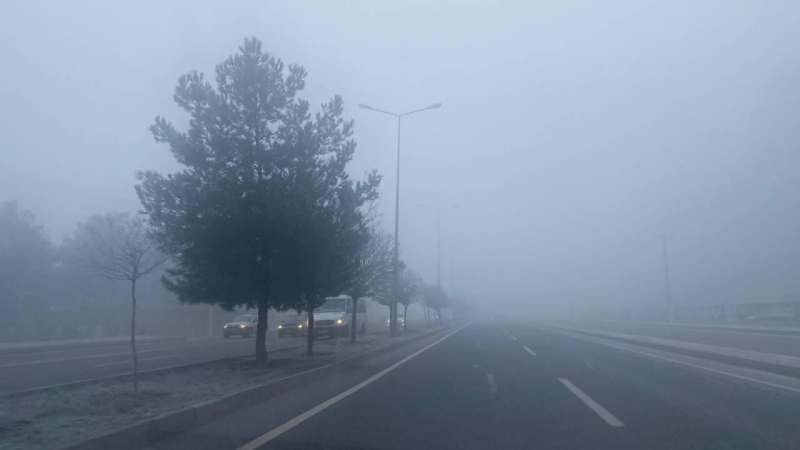 Diyarbakır çevresinde yoğun sis