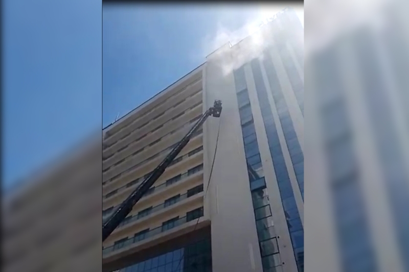 Diyarbakır'da bir otelde korkutan yangın