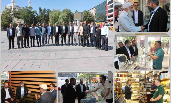 HÜDA PAR Mersin Milletvekili Dinç Kırıkkale'de esnaf ziyaretinde bulundu